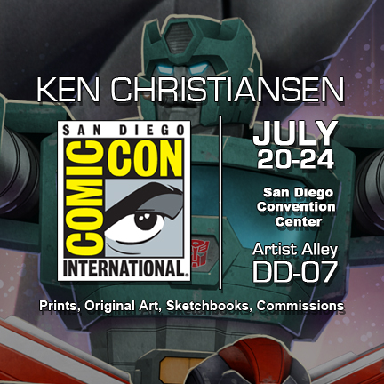 Ken Christiansen in Artist Alley DD-07 at San Diego Comic Con 2016