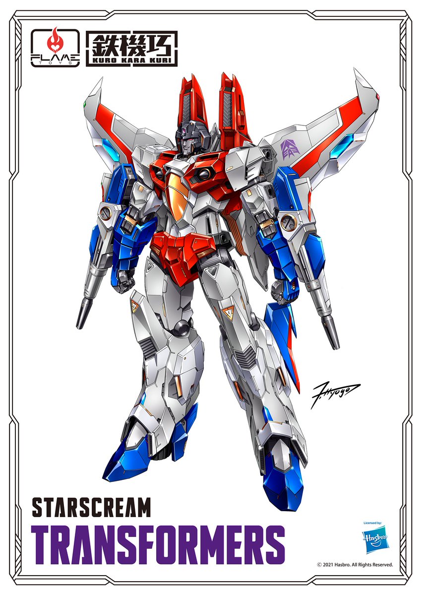 Flame Toys Reveal Coloured Images of Kuro Kara Kuri Starscream