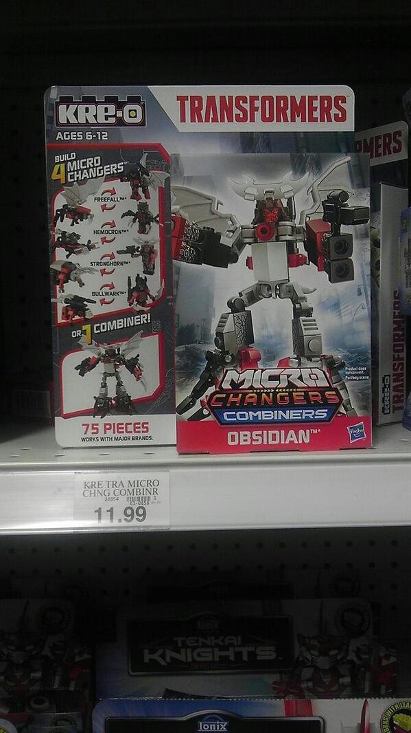 Kre-O Micro Changer Combiners Obsidian and Volcanicon Sighted at US Retail
