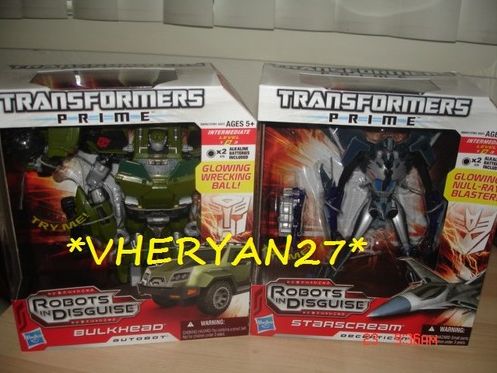 Transformers Prime Voyager Bulkhead and Starscream Released