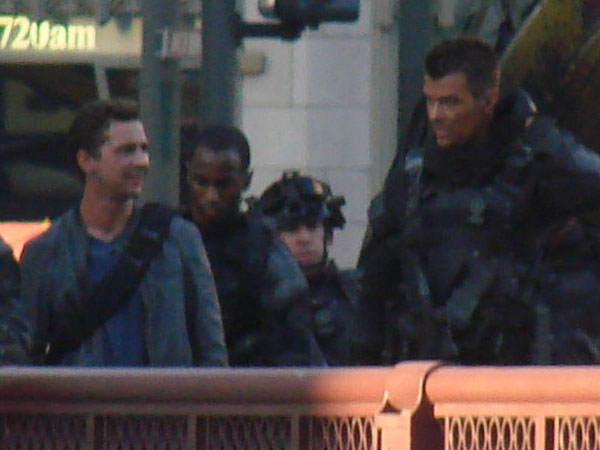 Photos from Friday night's filming of Transformers 3 in Chicago