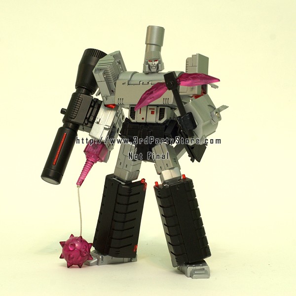 Hegemon (3rd party Megatron) update: more images, size comparison and price!