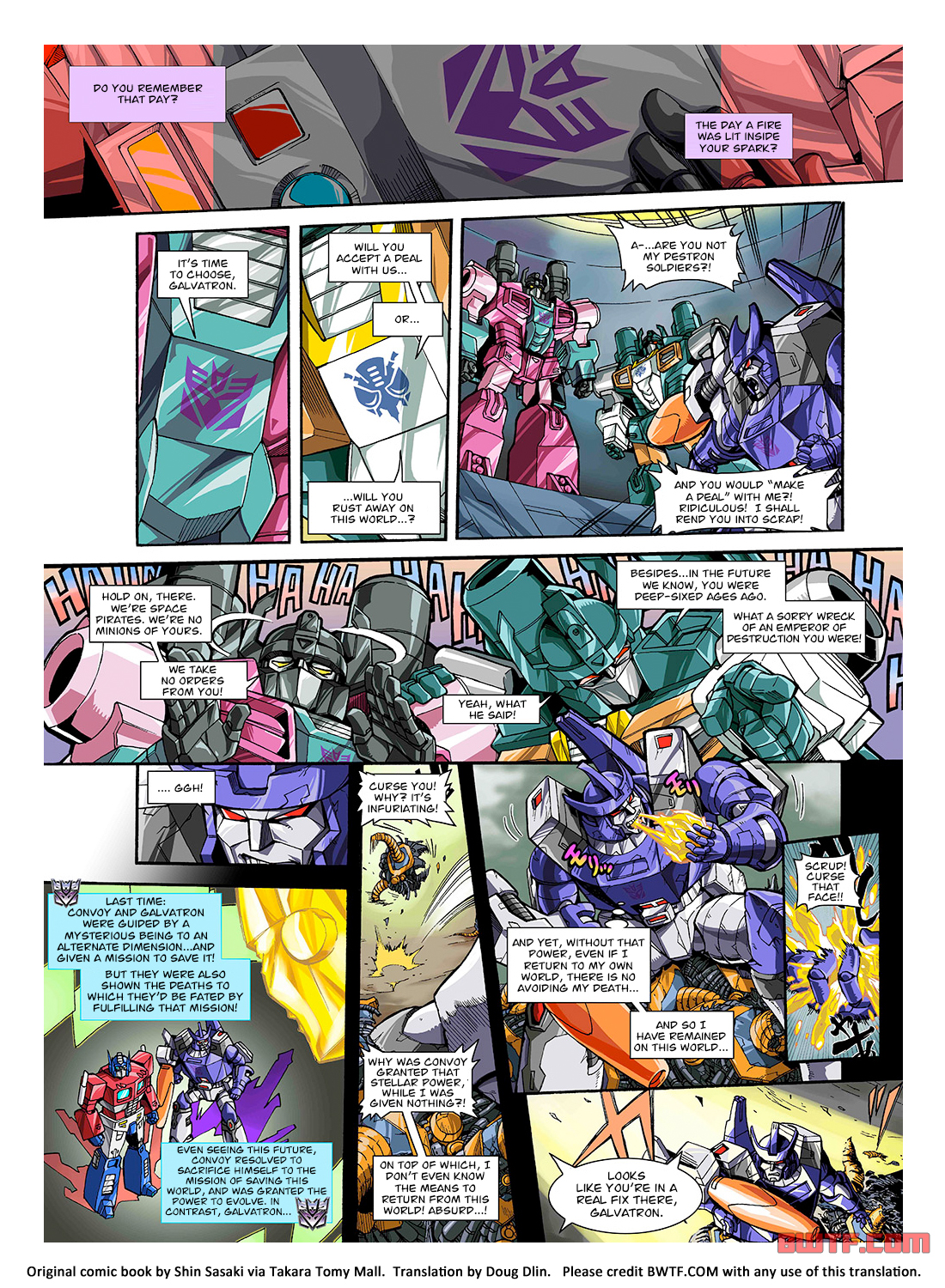 English Translation for Transformers Selects Seacons Turtler Manga Comic