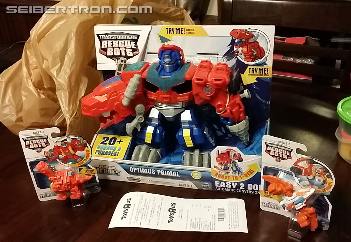 Transformers Rescue Bots Roar and Rescue Optimus Primal, Heatwave and Blades Sighted in Retail