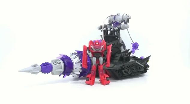 Transformers Prime Cyberverse Energon Driller with Knock Out Video Review