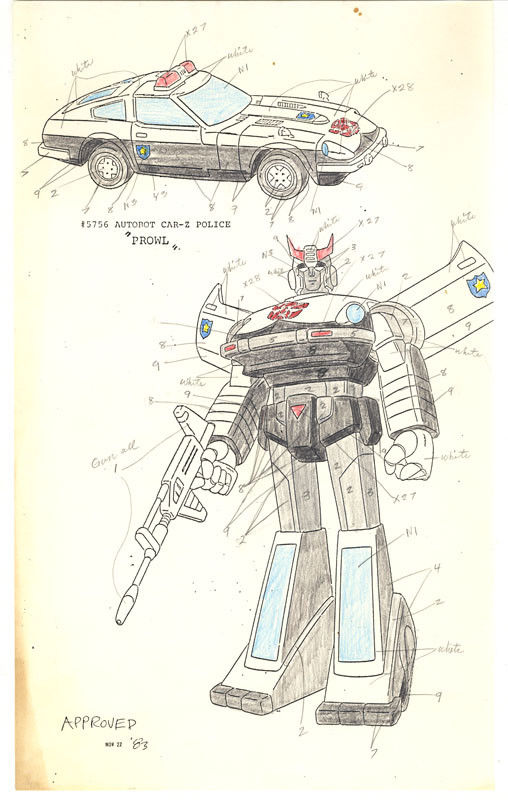 Transformers G1 Production Arts Revealed, Some Now up on Ebay
