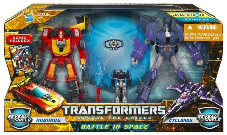 Reveal The Shield "Battle in Space" Rodimus and Cyclonus now shipping from Amazon