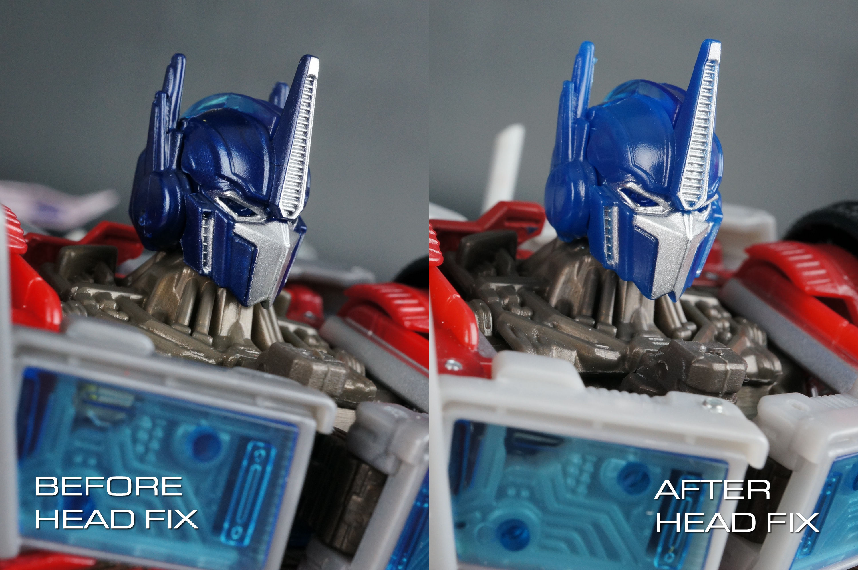 Head fix instructions for Transformers Prime First Edition Voyager Class OPTIMUS PRIME