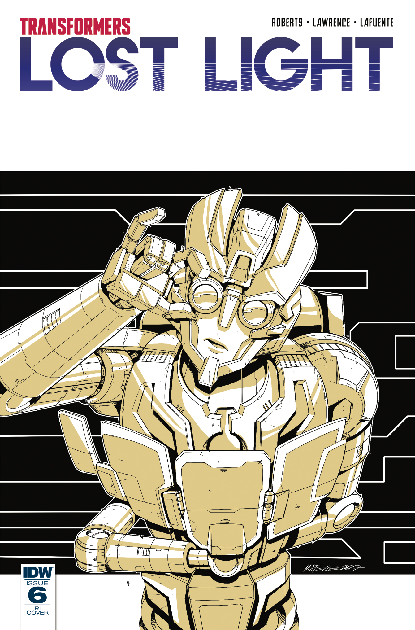 Incentive Cover for IDW Transformers: Lost Light #6 by Marcelo Matere