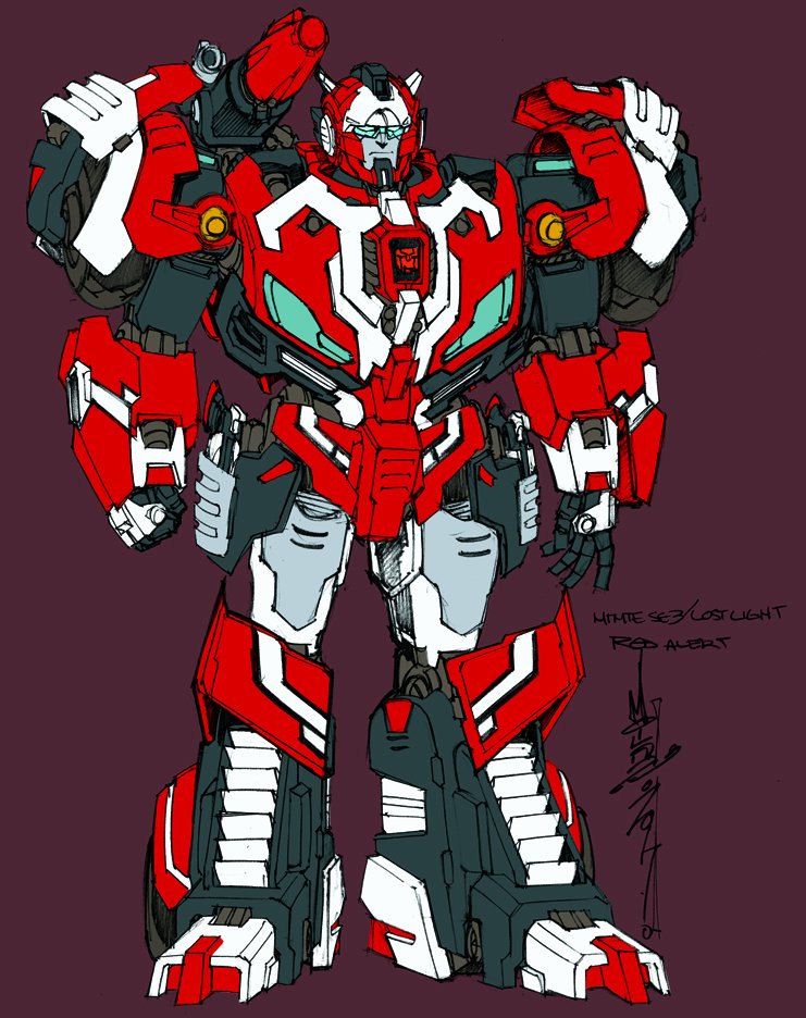 IDW Lost Light #13 Uncolored First 5 Pages Shown, Plus New Red Alert and Cerebros Designs