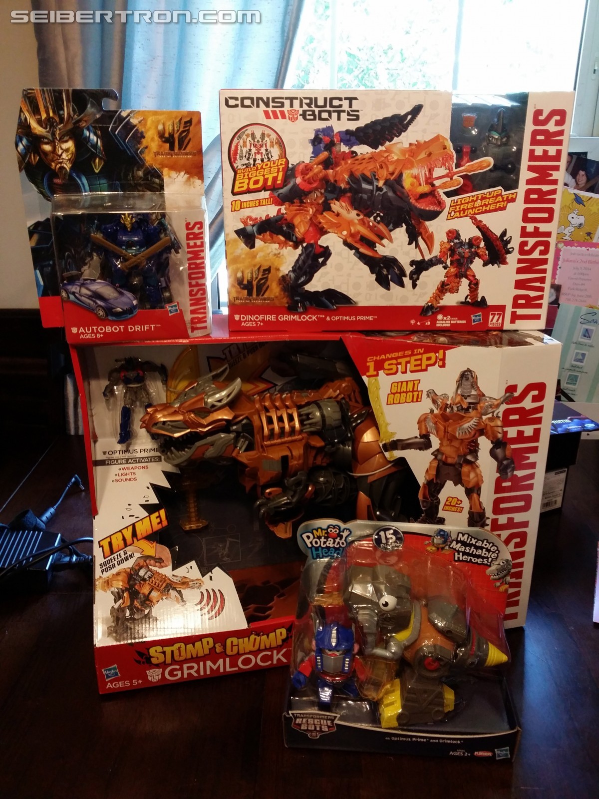 Age of Extinction Stomp & Chomp Grimlock Available ToysRUs.com and HasbroToyShop.com