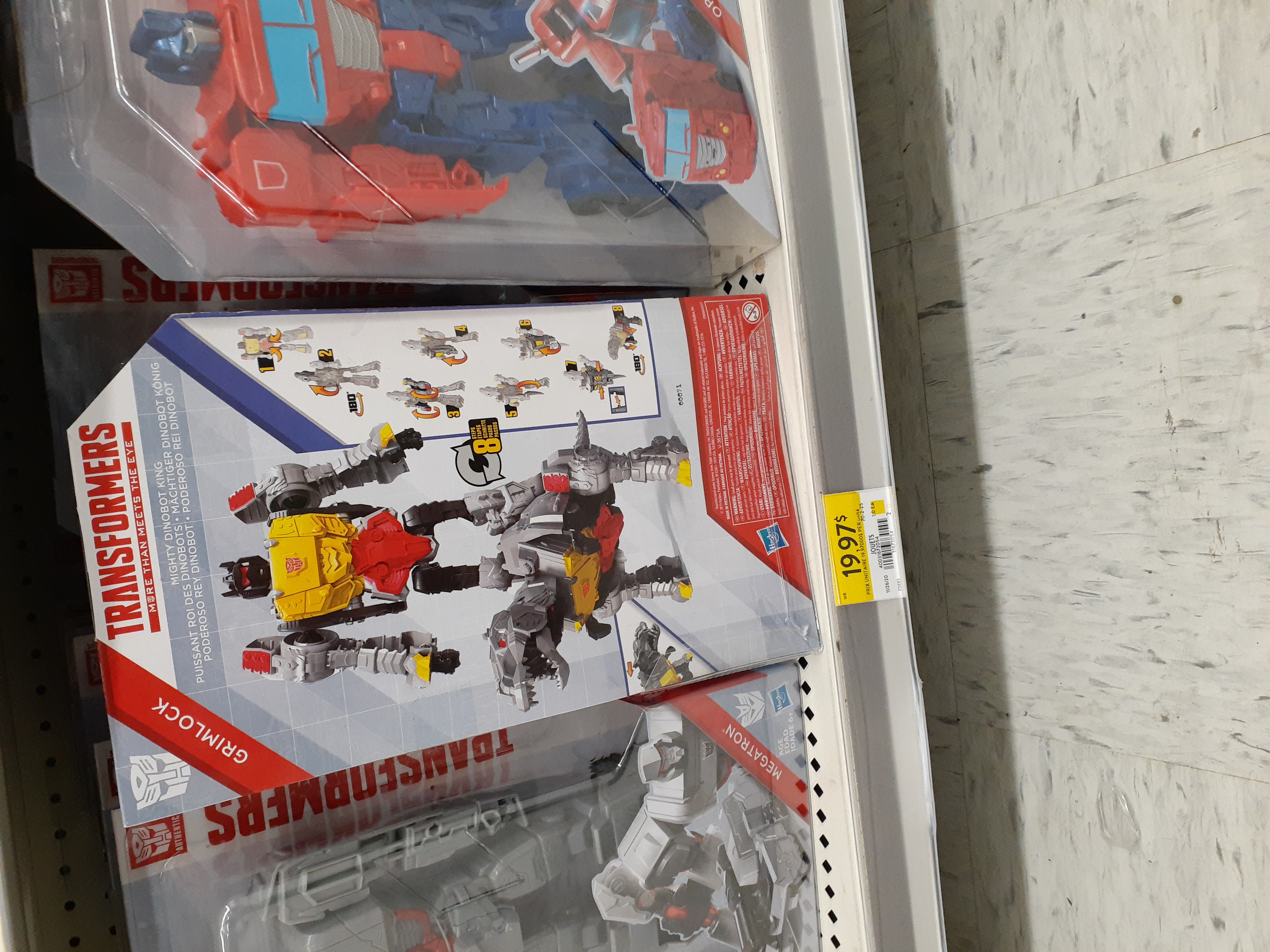 10 Inch Evergreen Styled Transformers Grimlock and Starscream Found in Canada