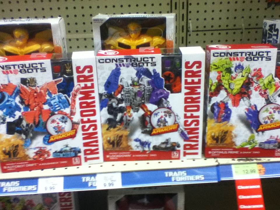 Transformers: Age of Extinction ConstructBots Dinobot Warriors Drift and Lockdown Sighted at Retail