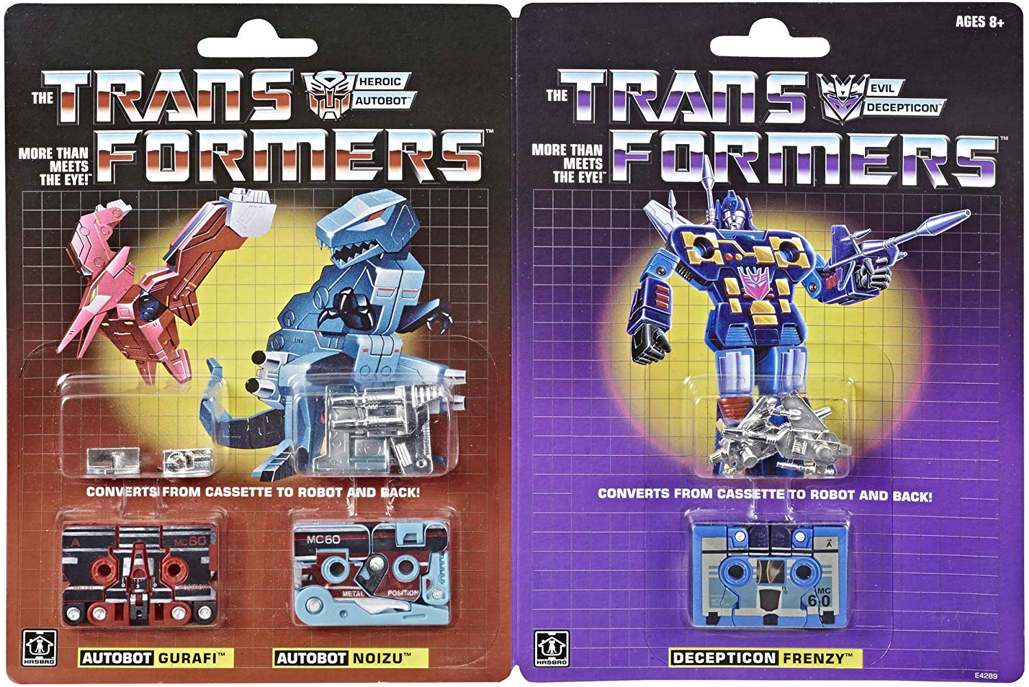 G1 Dino Casette Reissues Noizu and Gurafi on Amazon.ca