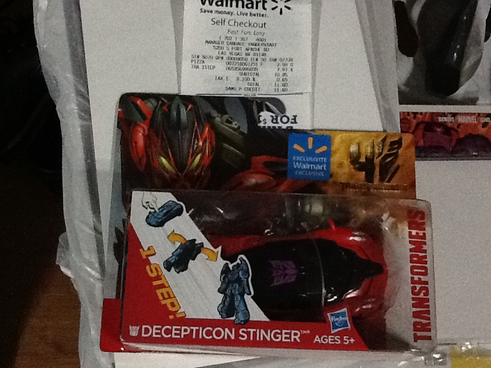 Transformers Age of Extinction 1 Step Changer Stinger found at retail