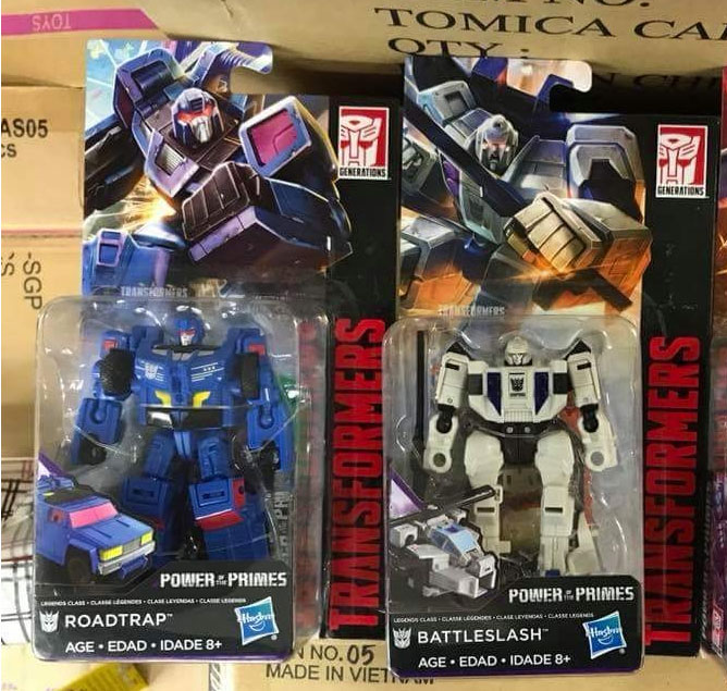 Video review of Power of the Primes Battleslash and Roadtrap (Battletrap)