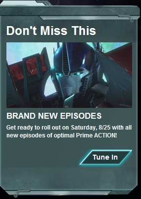 Transformers Prime Returns With New Episodes On August 25th!