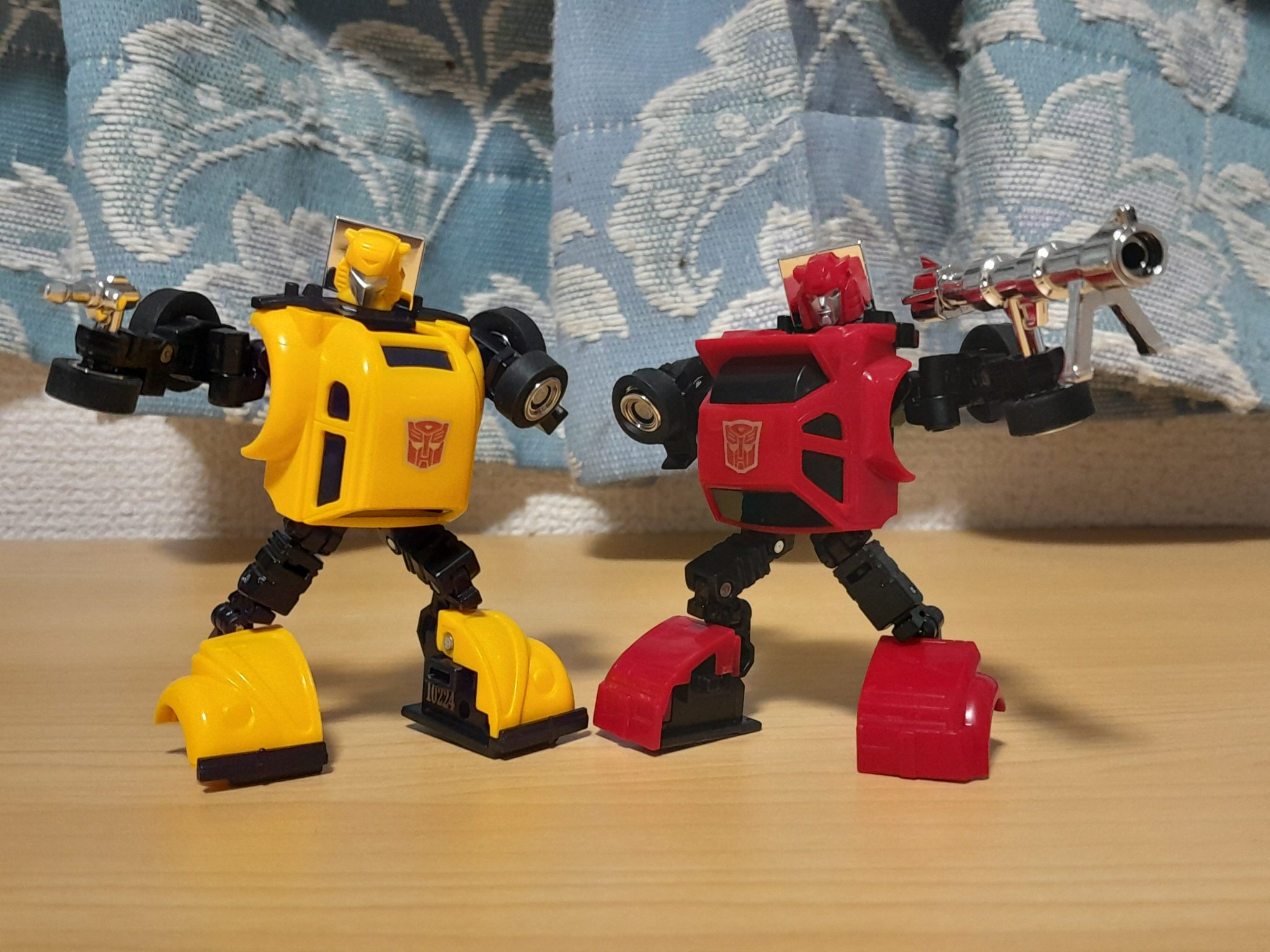 Images of Transformers Missing Link Bumblebee, Cliffjumper, Sunstreaker, and Cordon