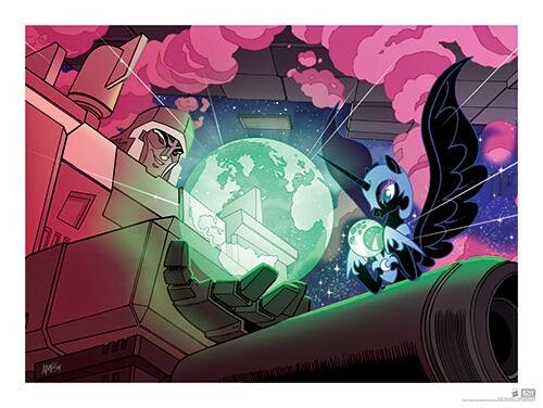 Convention Exclusive Transformers / My Little Pony Comic Cover Revealed: Megatron and Nightmare Moon