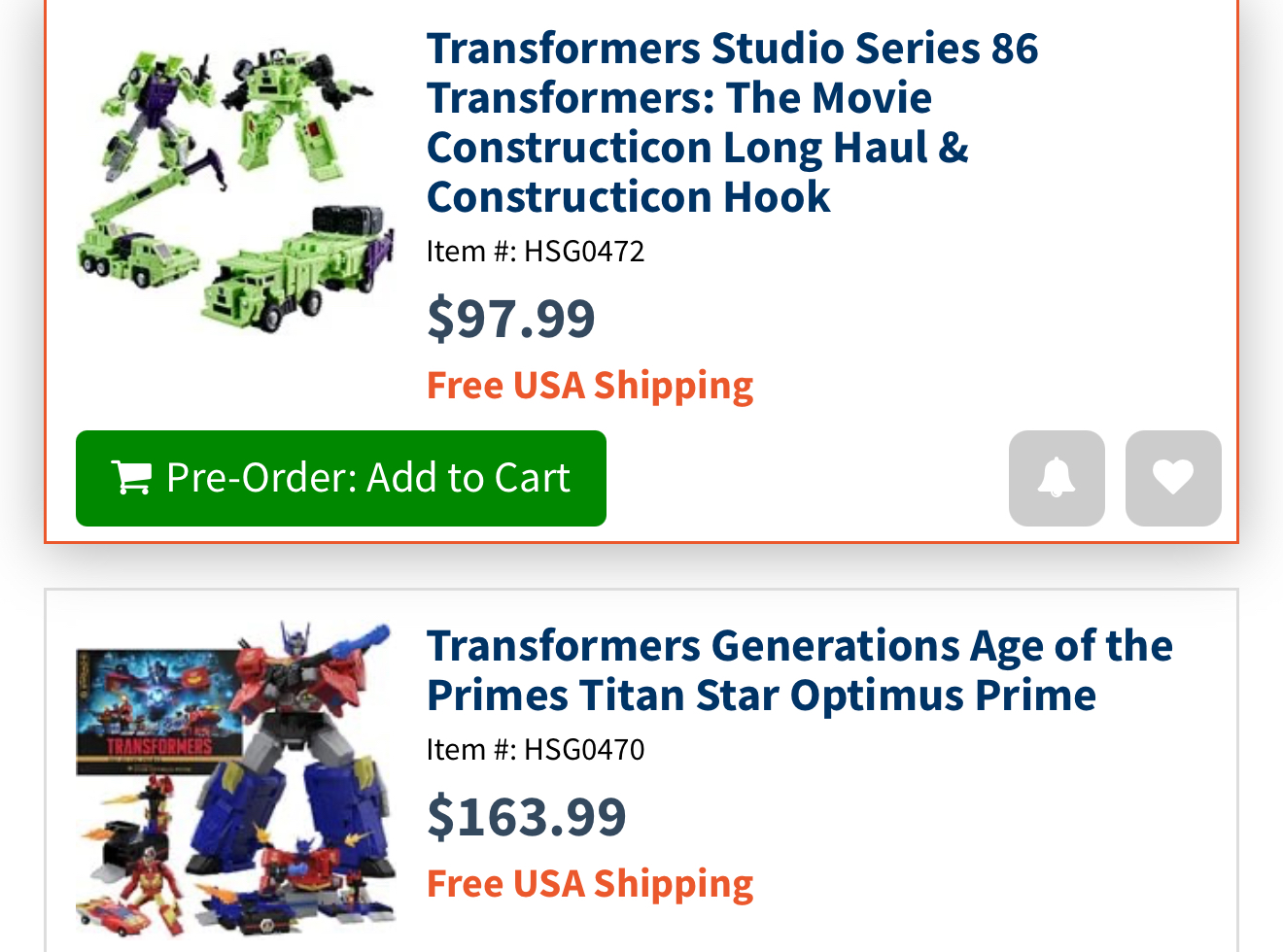 Transformers Toy Prices in US Rise around 10% Across all Classes