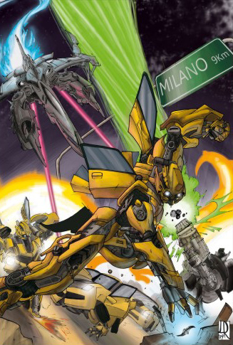 The Transformers invade Milano Italy