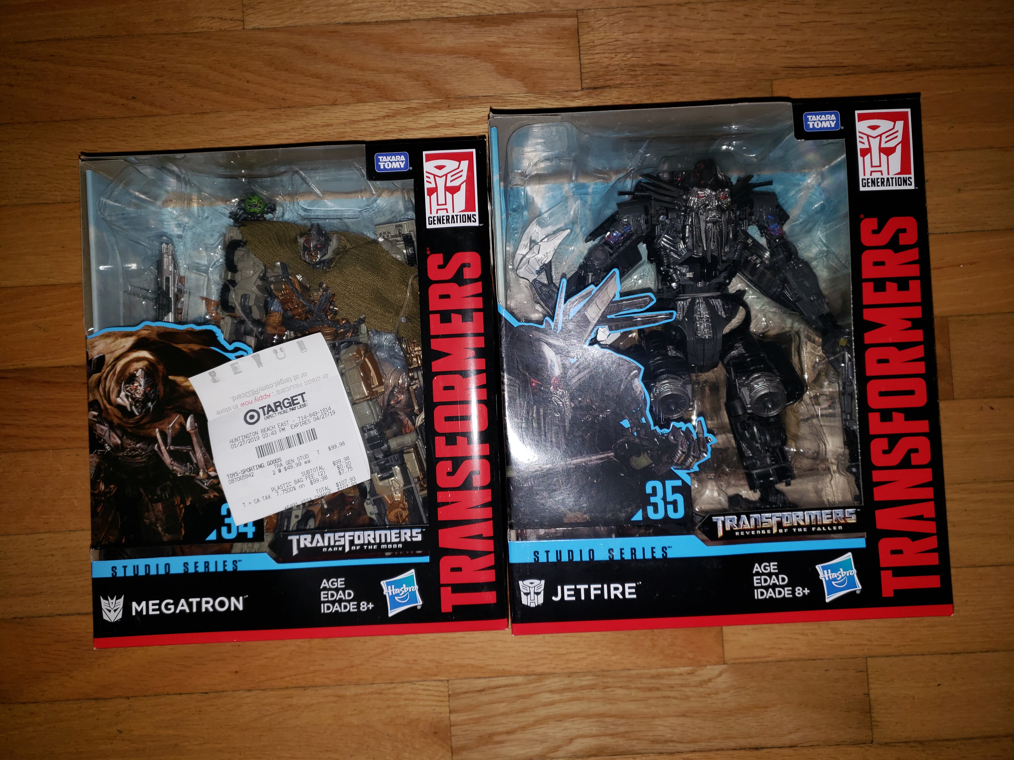 Studio Series SS-34 Megatron and SS-35 Jetfire sighted in the USA
