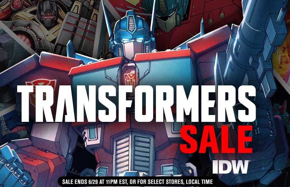 IDW Transformers Comixology sale until 29th June