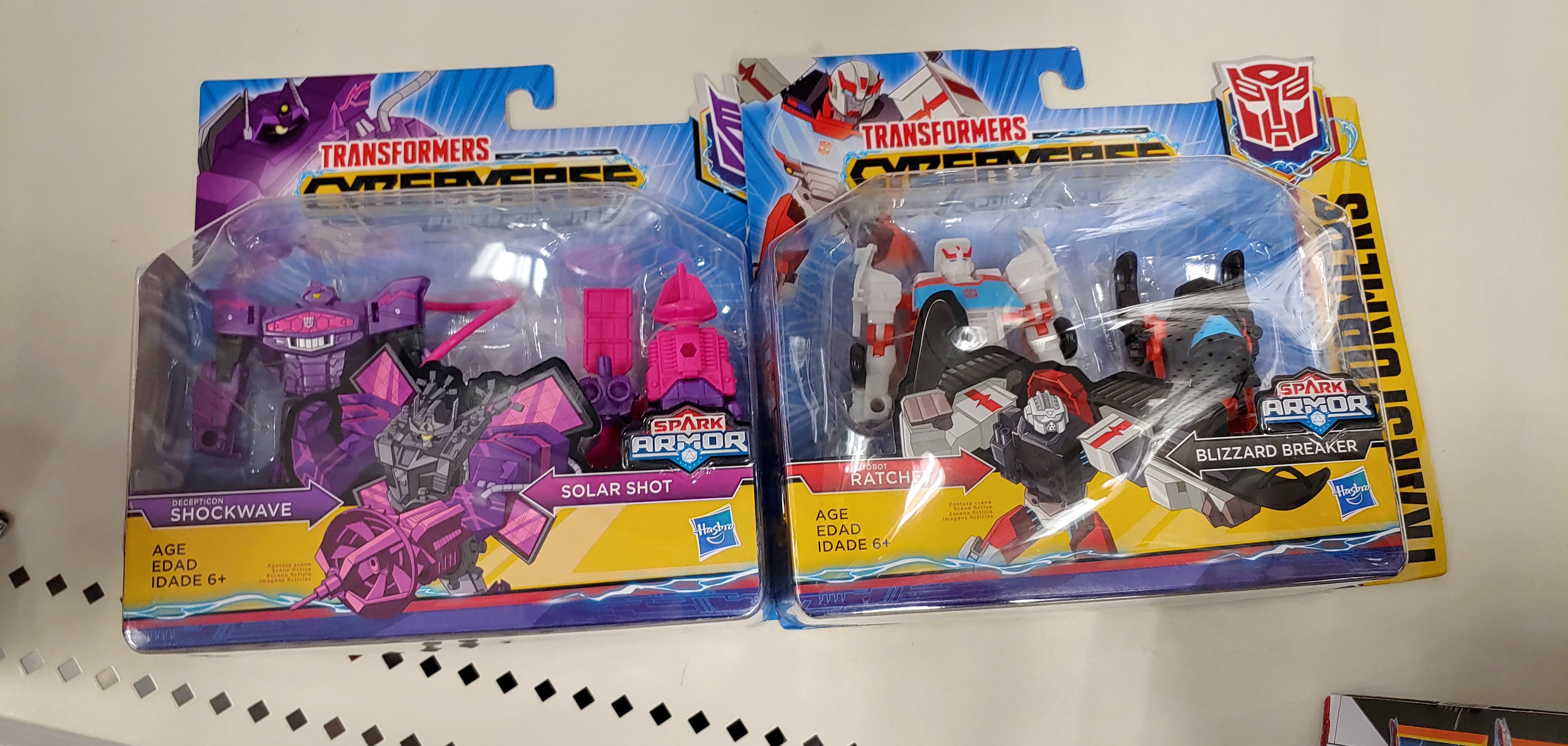 Spark Armor Shockwave and Ratchet Found at US Retail