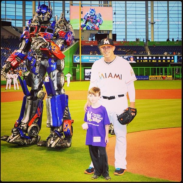 Transformers: The Ride 3D Optimus Prime and Bumblebee Characters Appear at Marlins Park