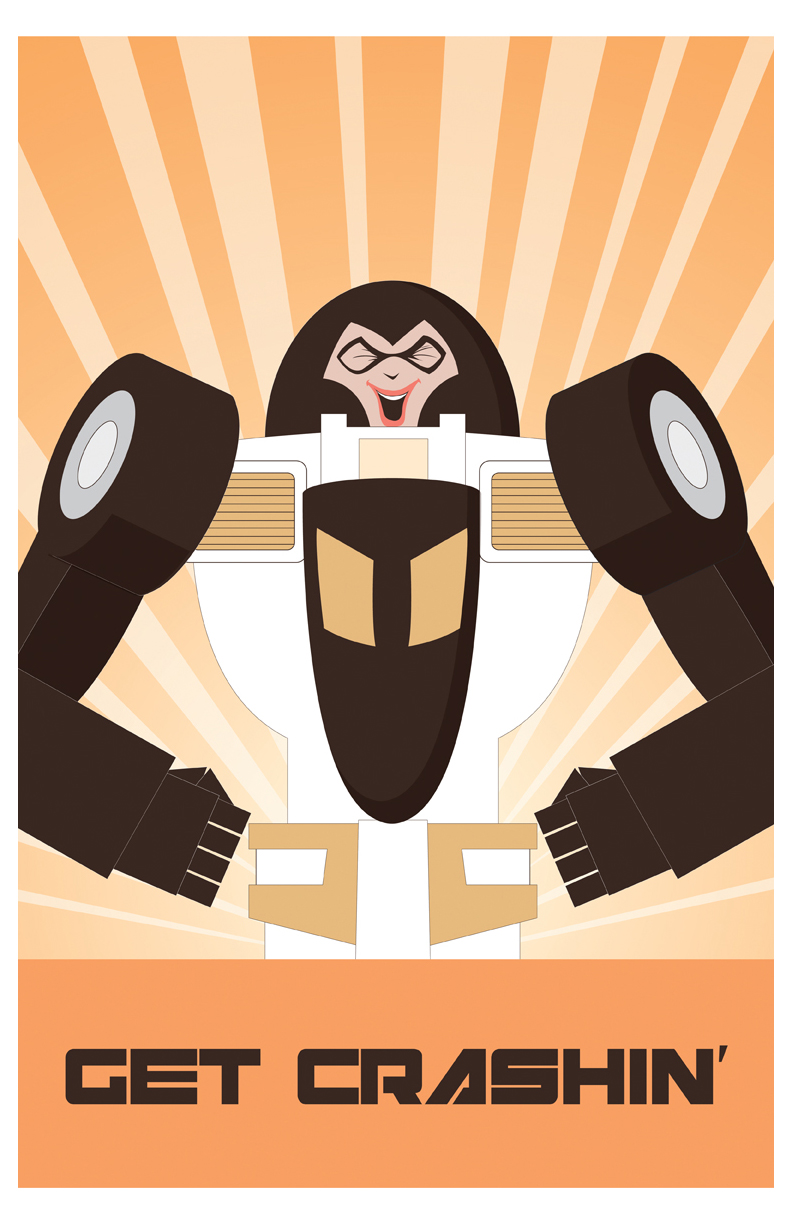 Andrew Griffith Exclusive TFCon Print - Get Crashin'
