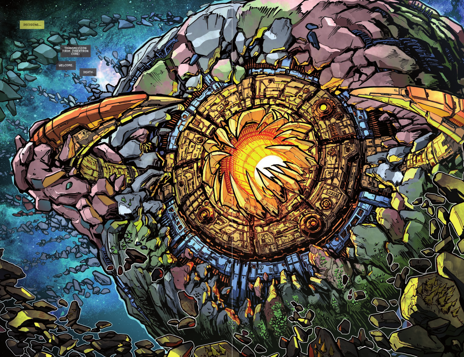 Behind the Scenes Video of the Drawing of Unicron in IDW First Strike #6