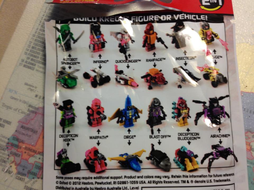 Kre-O Microchanger Wave 1 Identification Guide and In-Hand Images