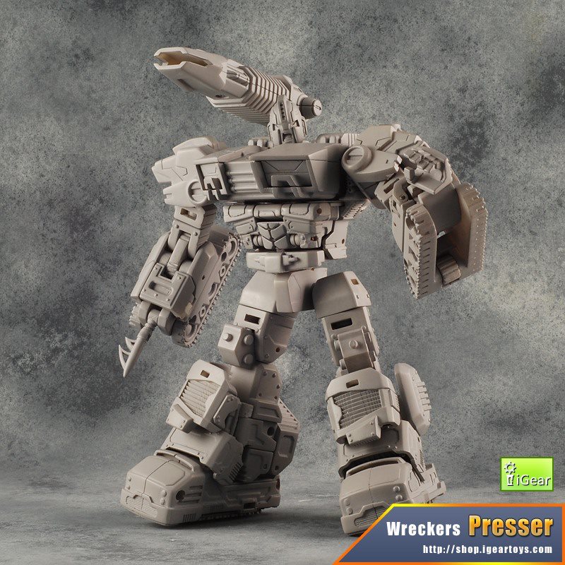 More iGear Presser Prototype Images: Robot and Alt Mode