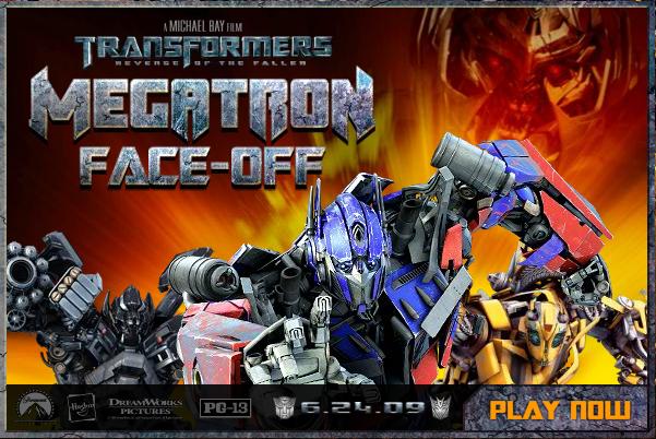 New Promo ROTF "Megatron Face-Off" mini-game