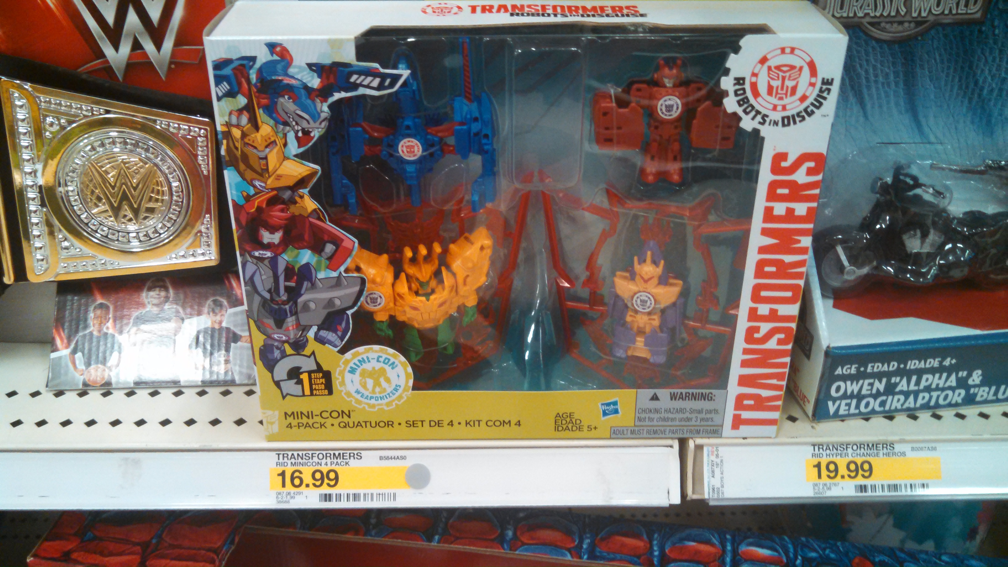 Transformers Robots in Disguise Minicons Weapon 4 pack Found at US Retail