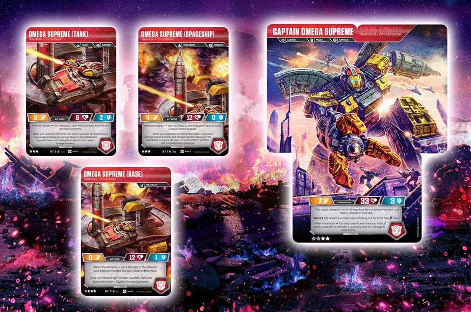 Transformers TCG Reveals Captains Jetfire and Omega Supreme