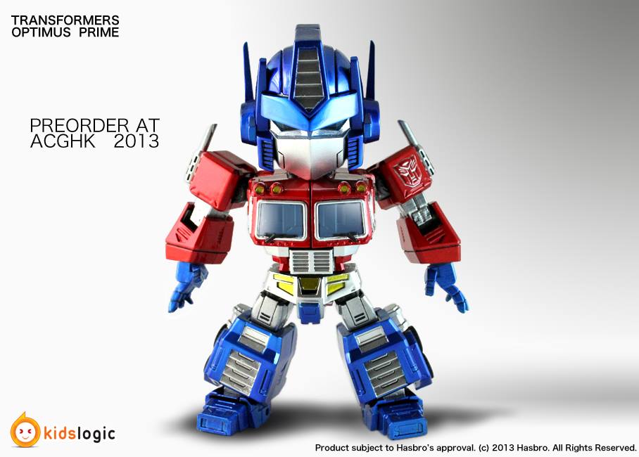 Color Images of Kids Logic Super Deformed Optimus Prime Plus 3 Inch Clear Version at ACGHK 2013
