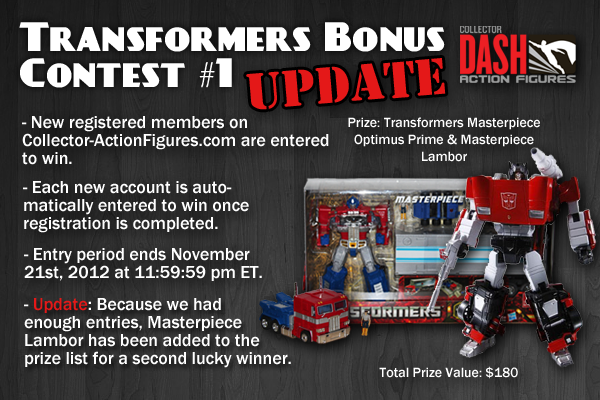 DASH is Now Giving Away a Masterpiece Prime AND Lambor (and entering is easy)