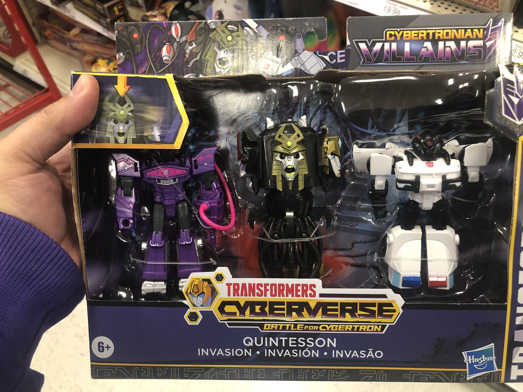 Transformers: Cyberverse "Battle for Cybertron" Quintesson Invasion 3-Pack Found at Retail