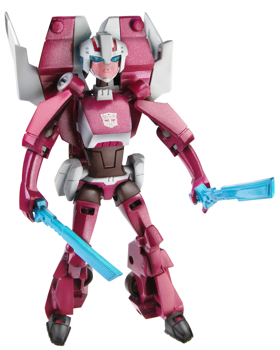 TRU Exclusive Animated Arcee and Cybertron Ratchet Sighted