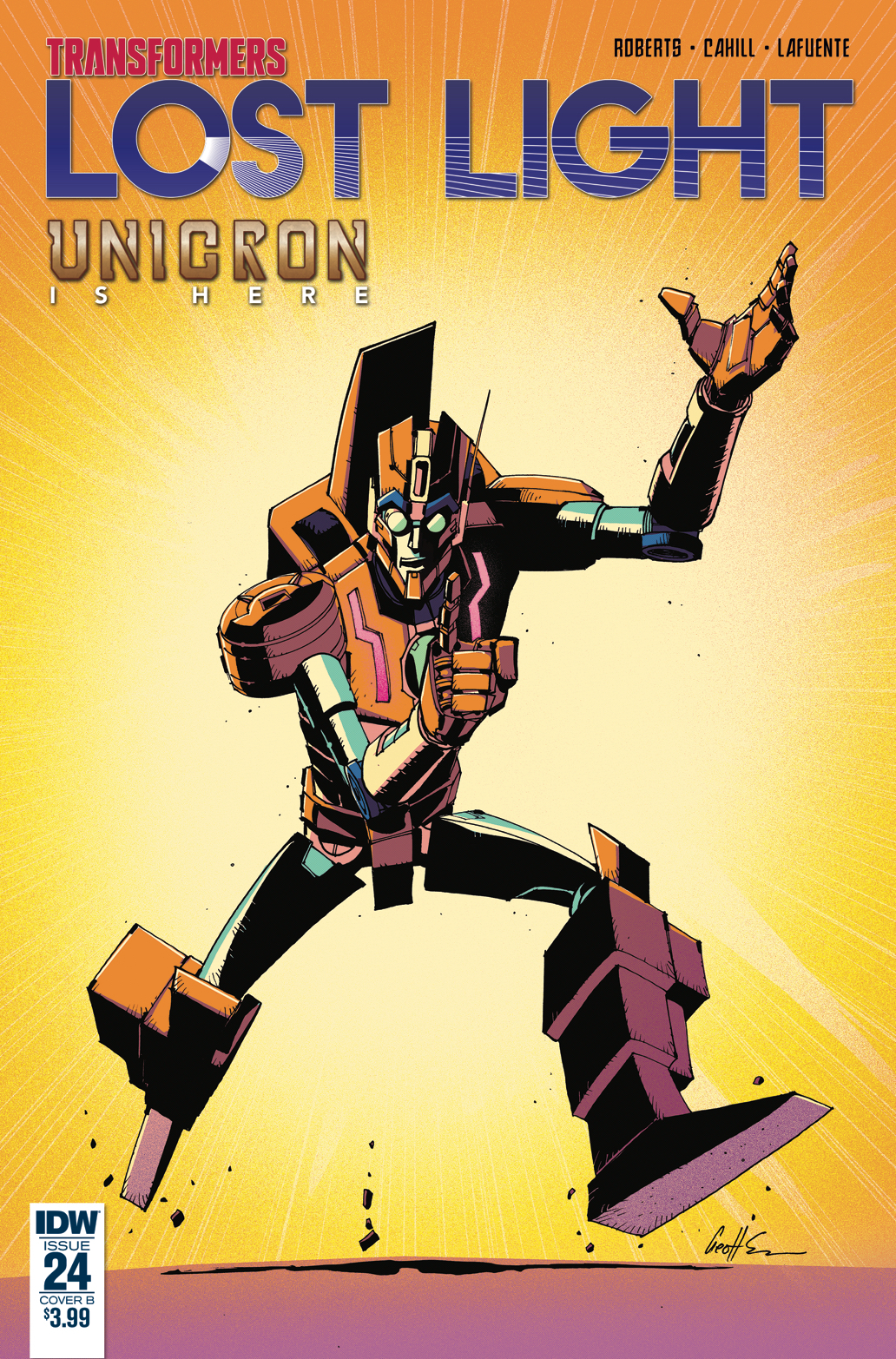 IDW Transformers: Lost Light #24 Geoff Senior Cover