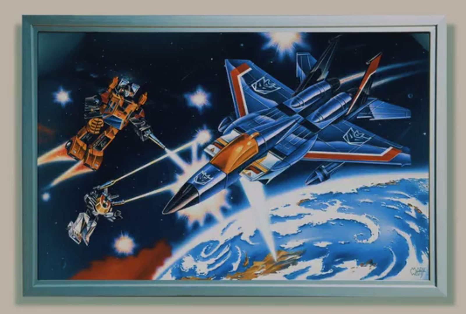 G1 packaging artist's Kickstarter for wall art that transforms into coffee table or desk