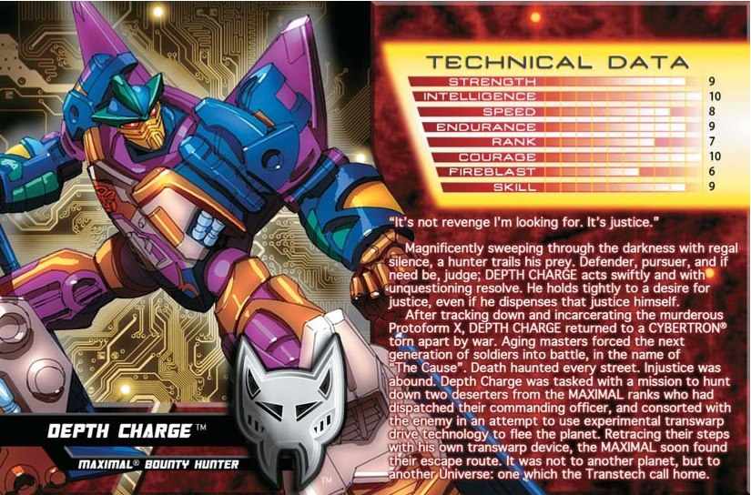 TFCC 2013 Membership Incentive Depth Charge File Card with Bio
