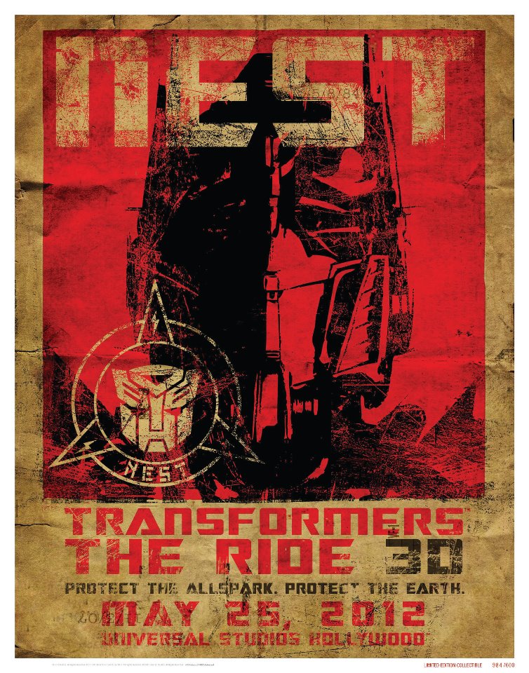 Free Transformres: The Ride 3D Poster at SDCC Preview Night