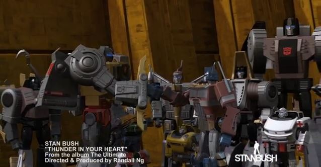 Stan Bush Releases New Video "Thunder in Your Heart" Featuring Transformers Animation