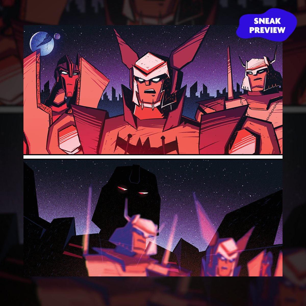 Sneak Peek for New Beast Wars Comic Features Tripredacus Council