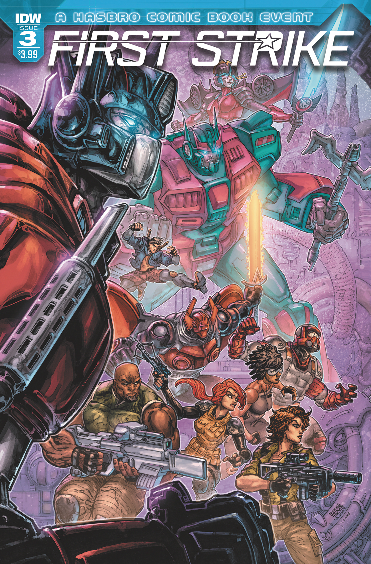 Three Page iTunes Preview for IDW First Strike #3 #HasbroFirstStrike