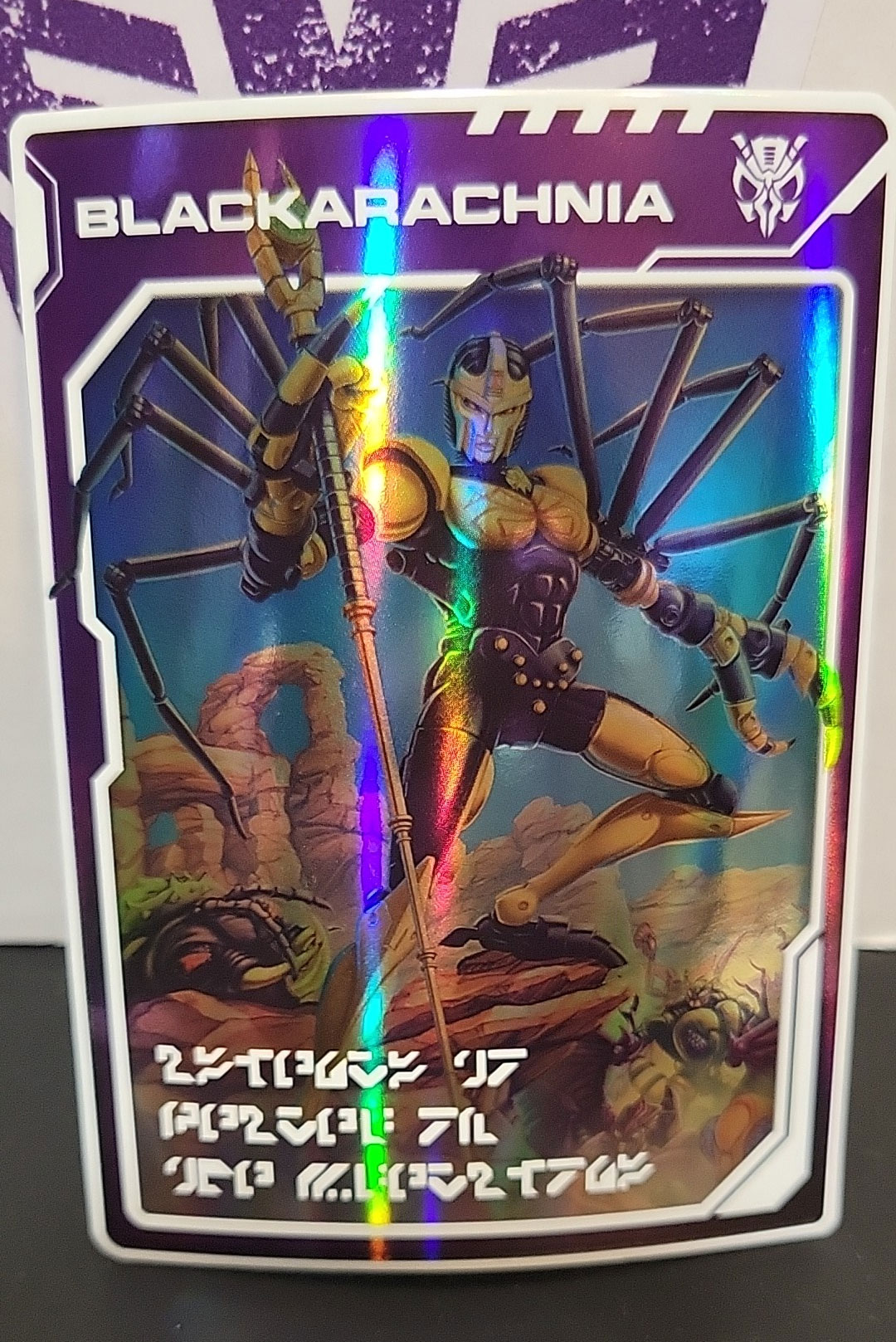 New Kingdom Blackarachnia and Dinobot Golden Disk Card Images