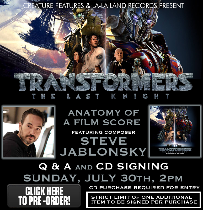 Steve Jablonsky Talk on Transformers: The Last Knight Score in LA, July 30th