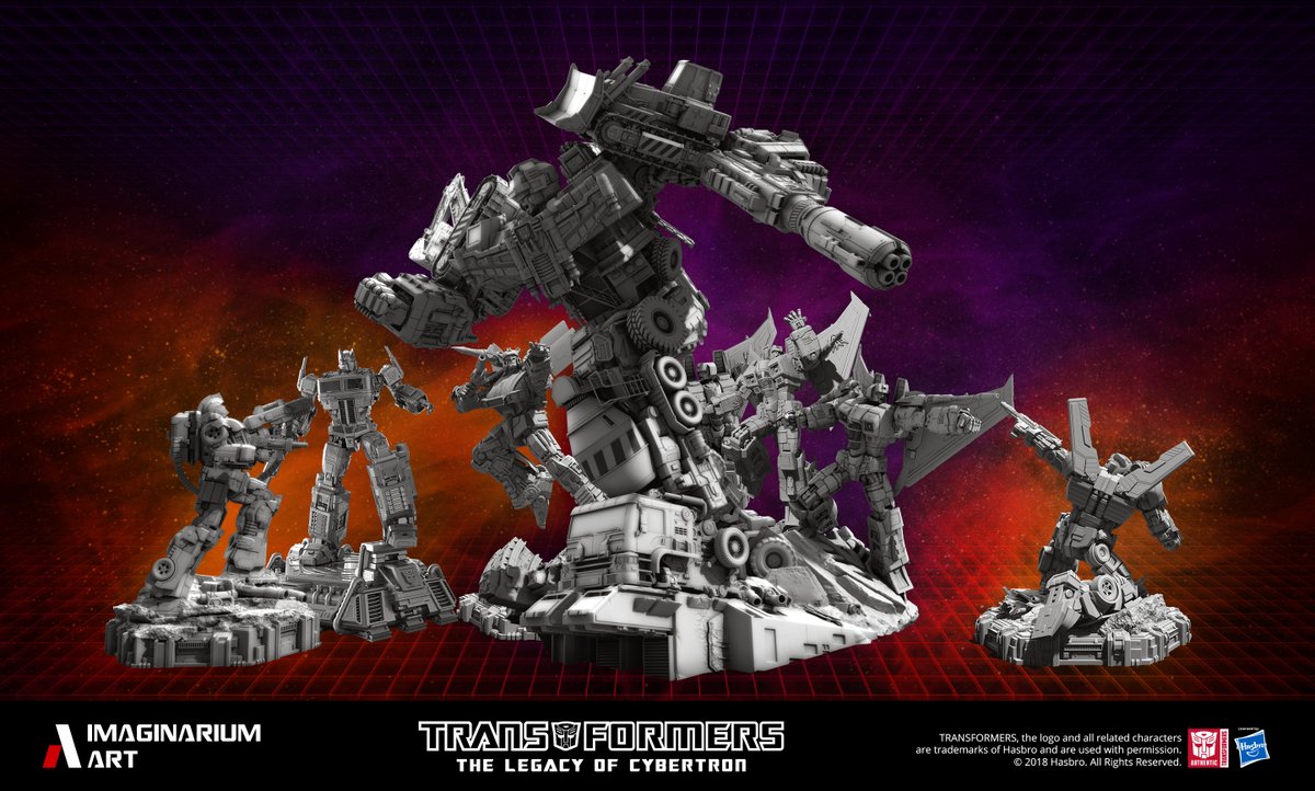 New Imaginarium Art Transformers Statues Groupshot